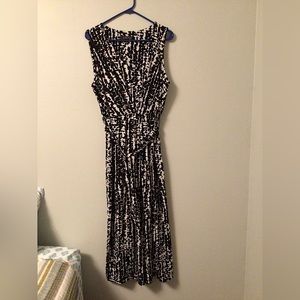 Maxi dress - black and white